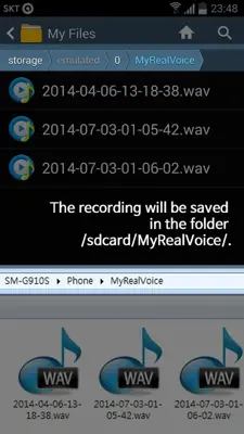 Repeat Voice Recorder android App screenshot 0